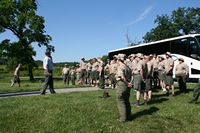 Crew Listens To Dave's Story About the Indiana Regiment