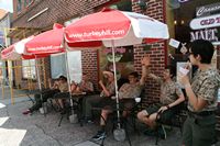 Their frantic waves get response from passers by