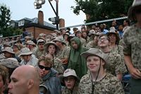 Crew getting ready for Marine Corps Show