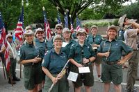 Woodwinds smile before the parade