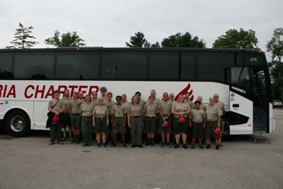 Dana Gets Into the Group Photo