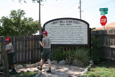 We Also Checked Out Boot Hill Cemetery Where Actual Deceased Gunfighters Were Buried With Their Boots