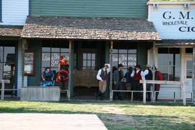 The Start Of A Staged Shoot Out Scene From Dodge City Days