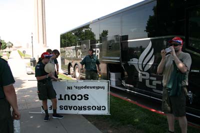 Crew Breaks Down The Concert And Loads The Bus